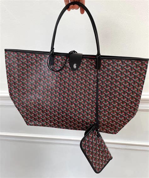 goyard st louis claire voie tote red|goyard st louis pm price.